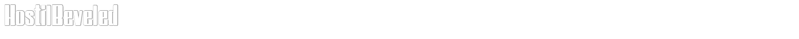 Hostil Beveled font preview